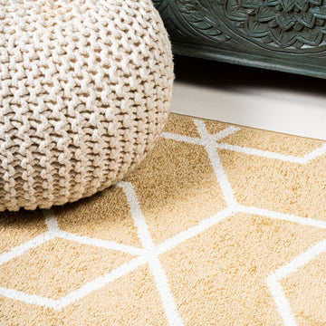 Tumbling Blocks Modern Geometric Area Rug 2